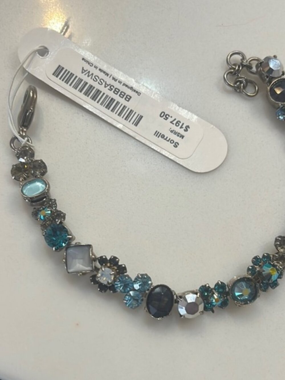 Sorrelli Blue Silver Crystal Bracelet